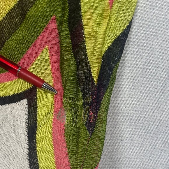 Sport Missoni Sleeveless Chevron Knit Dress Pink Multicolor Midi Size XS - Picture 11 of 16